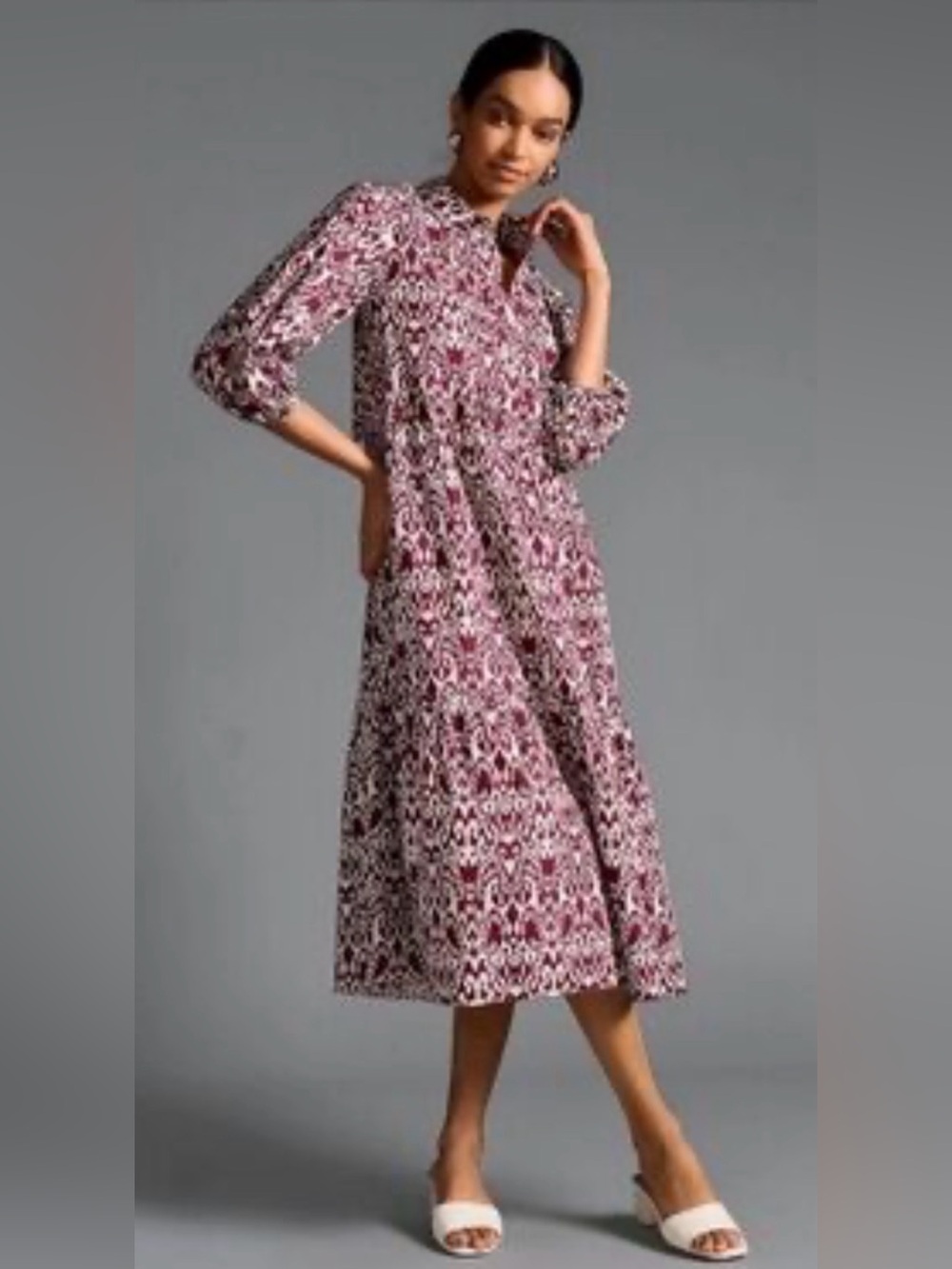 Anthropologie Maeve Bettina Midi Dress